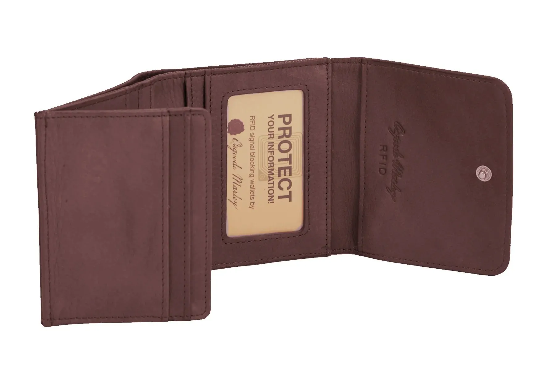 Osgoode Marley RFID Trifold Leather Mini Wallet 1254
