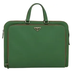Prada Saffiano Leather Briefcase Bag (Pre-Owned)