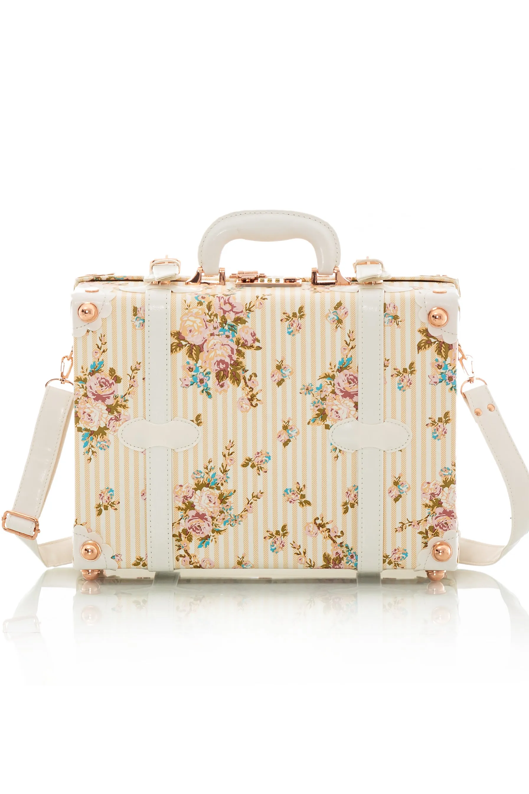 SarahFace Briefcase - Beige Floral's