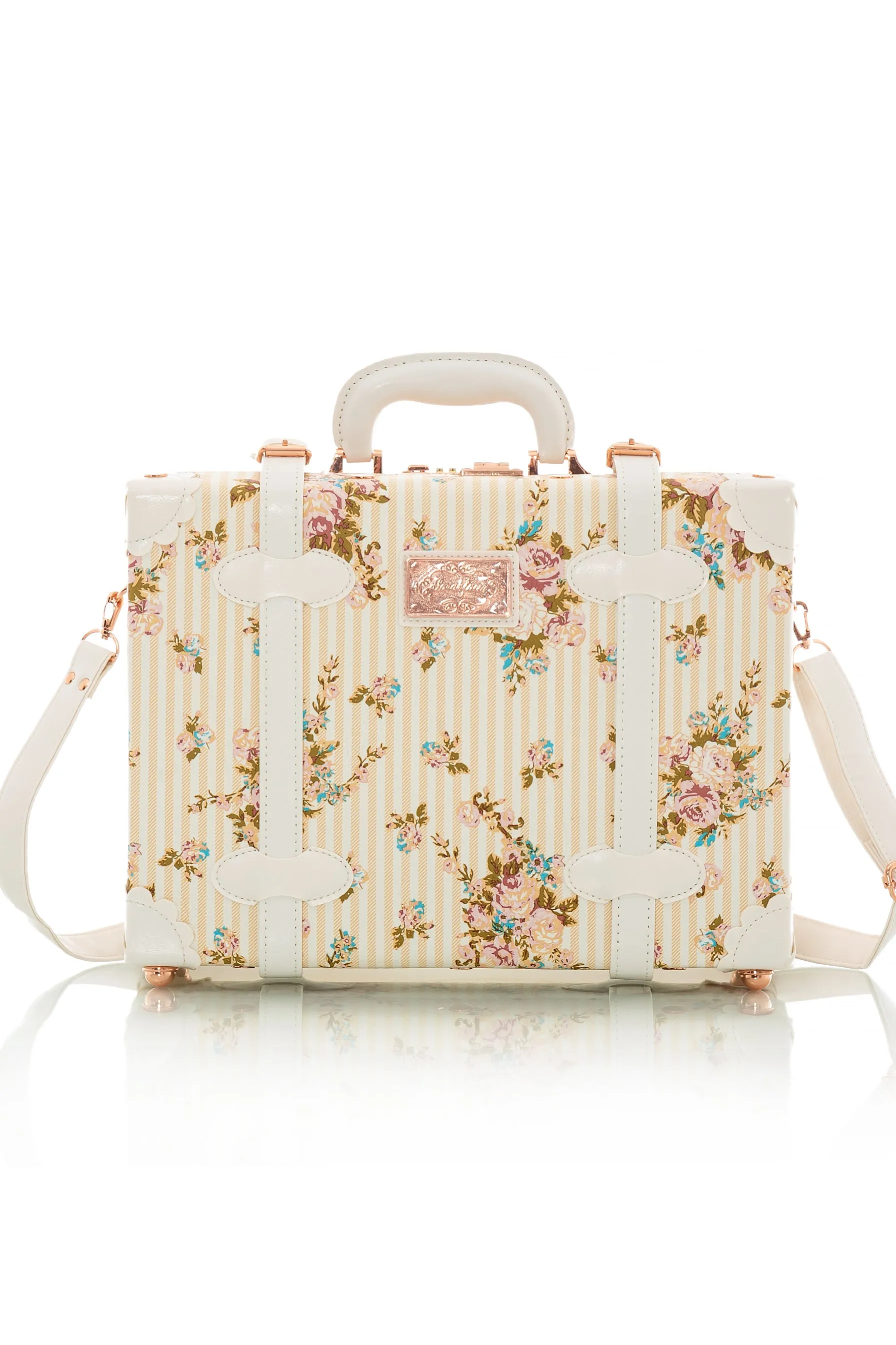 SarahFace Briefcase - Beige Floral's