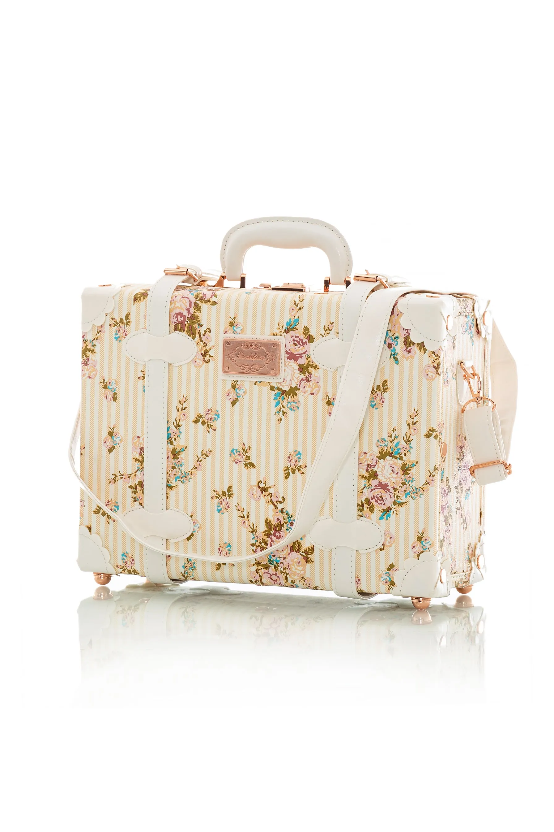 SarahFace Briefcase - Beige Floral's