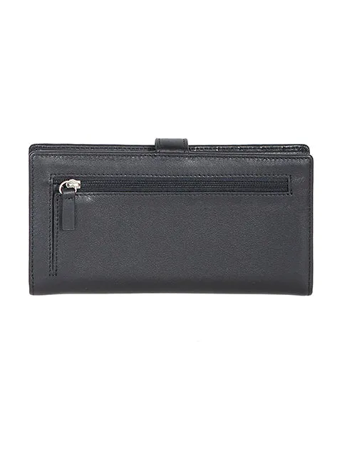 Scully Ladies leather tab clutch wallet