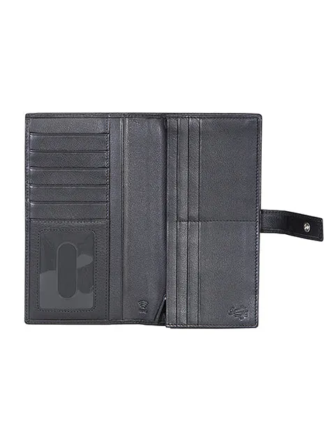 Scully Ladies leather tab clutch wallet