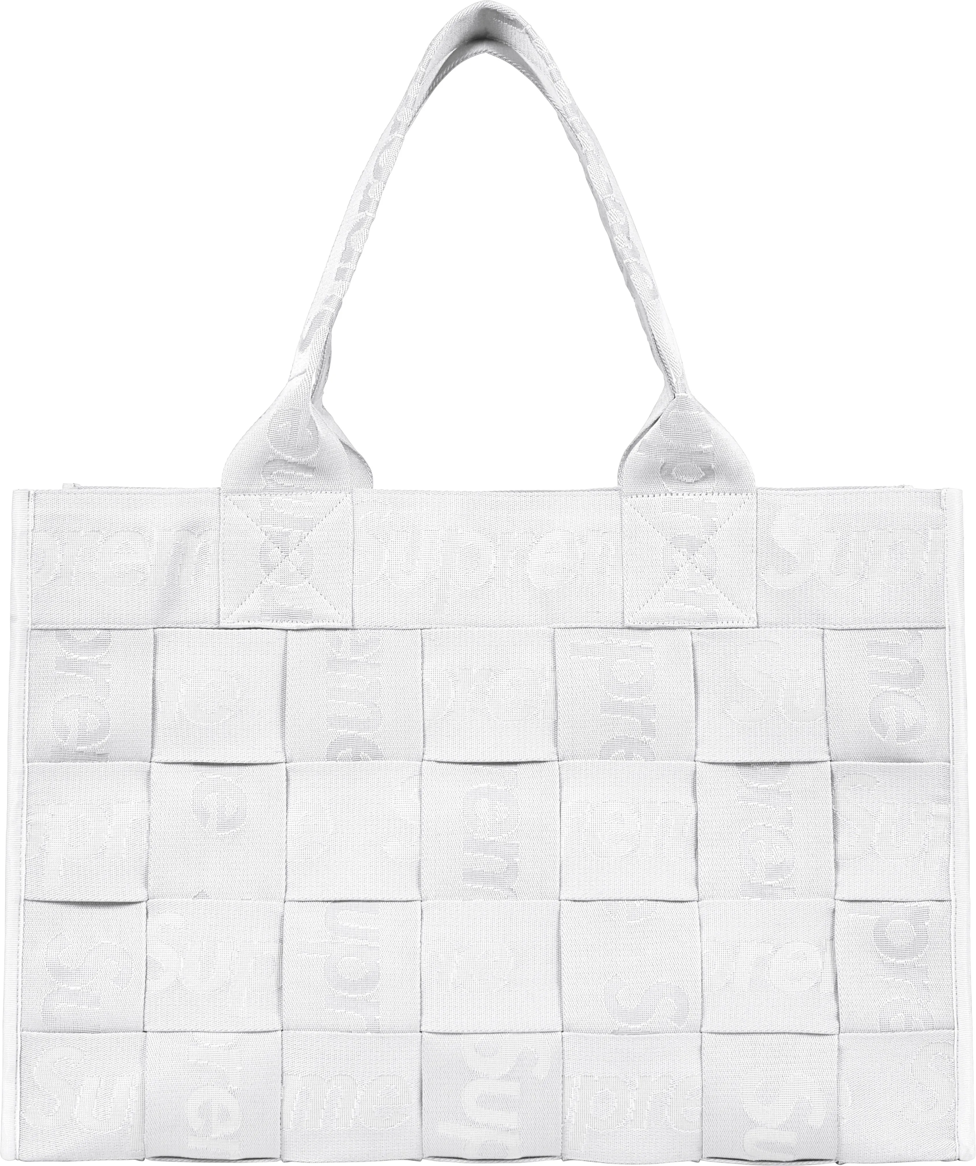 Supreme Woven Large Tote Bag White