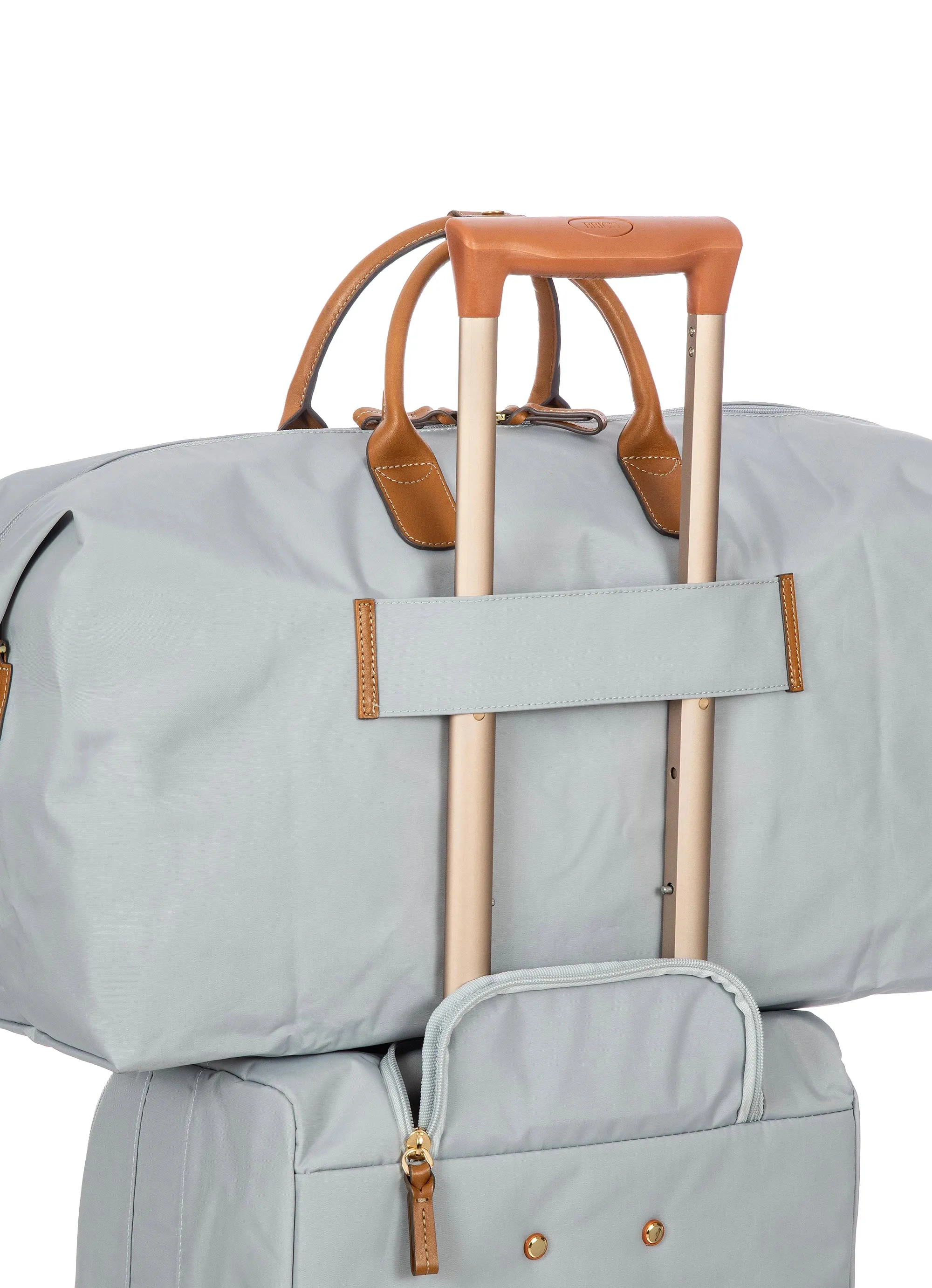 X-collection nylon luxury Holdall 2in1 - Silver